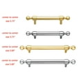 thumbnail image 4 of Utopia Alley Zinc Cabinet Pull, 3.75" Center to Center, Polished Gold, 4 of 9