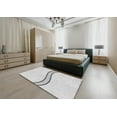 thumbnail image 5 of Ahgly Company Machine Washable Indoor Square Transitional Dark Goldray Area Rugs, 8' Square, 5 of 7