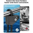 thumbnail image 3 of Boat Fender Clips,Quick Release Adjustable Boat Rail Cleats Fender Clips for Boat Bumpers, Boat Bumper Holder Hanger Adjuster for Pontoon Boat Bass Boat Jon Boat, 3 of 5
