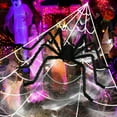 thumbnail image 6 of Halloween Giant Large Huge Spider/Web Props Outdoor Yard Decor Scary Decorations, 6 of 6
