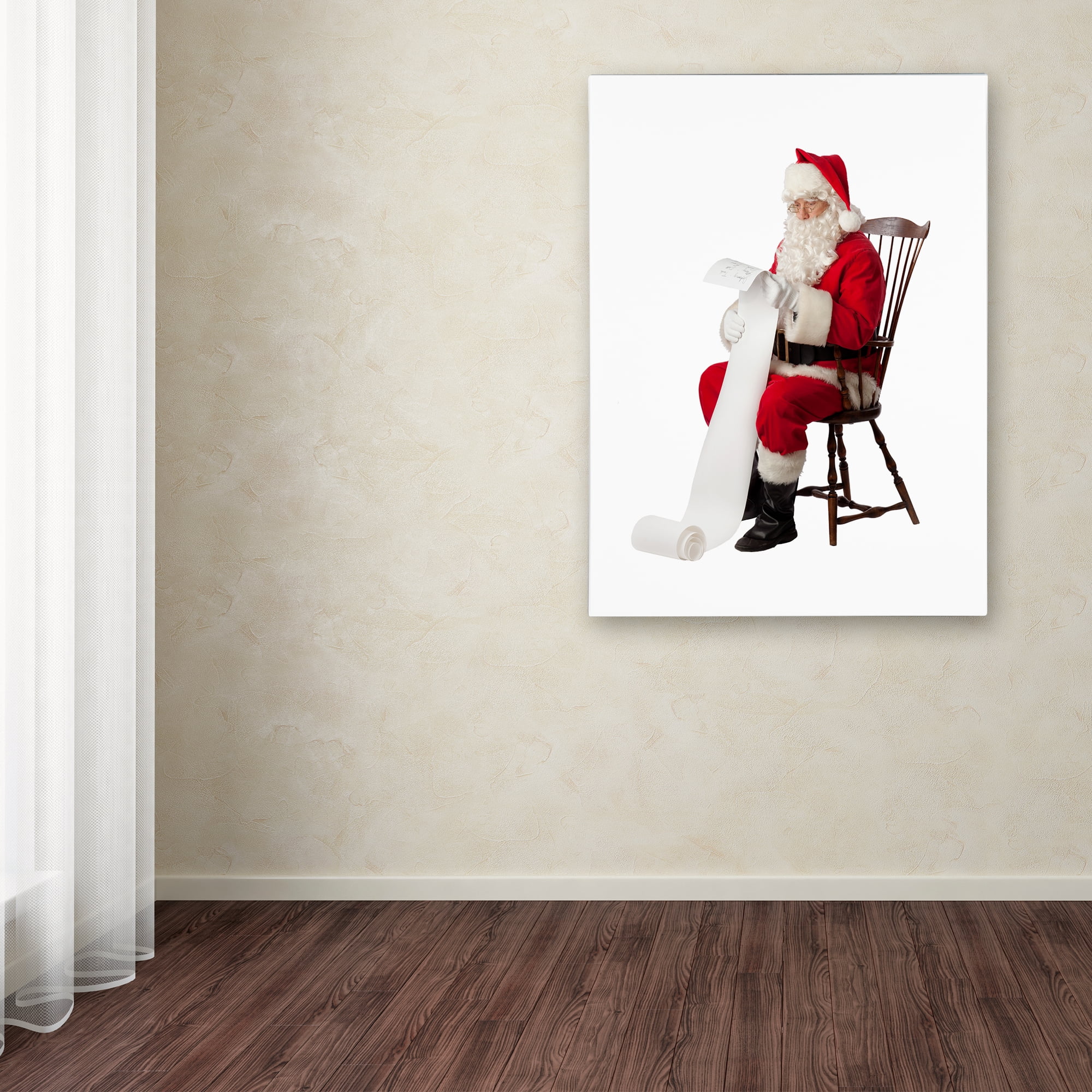 Trademark Fine Art 'Santa's List-10067' Canvas Art by Ed Wheeler