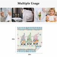 thumbnail image 5 of Cloth Napkins Set of 2 - 20x20 Inches, Happy Easter Washable Reusable Table Napkins, Spring Gnomes Rabbit Eggs Floral Lattice Soft & Absortbent Dining Napkin for Party Wedding Hotel Restaurant, 5 of 8
