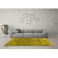 thumbnail image 3 of Ahgly Company Machine Washable Indoor Square Persian Yellow Traditional Area Rugs, 6' Square, 3 of 4