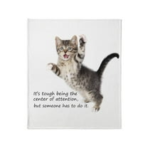 CafePress - Kitten Throw - Soft Fleece Throw Blanket, 50"x60" for All Ages
