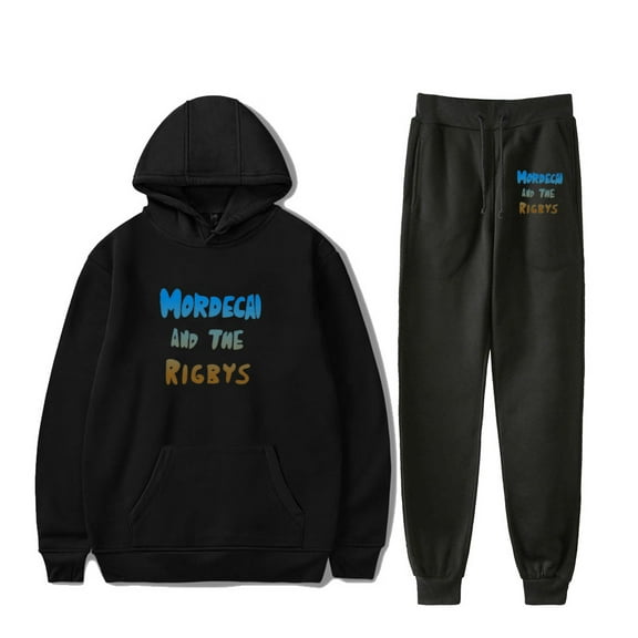 Mordecai and the Rigbys Hoodie Jogger Pants Two Piece Set Sweatshirts Sweatpants Women Men Outfit Sets