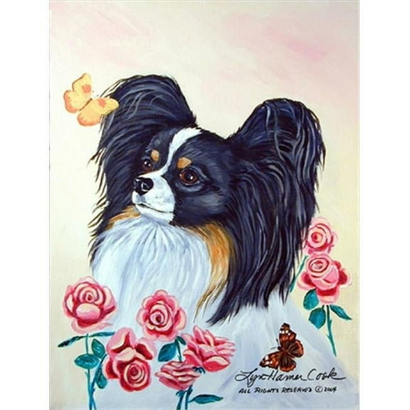 11 x 15 in. Papillon Garden Size Flag