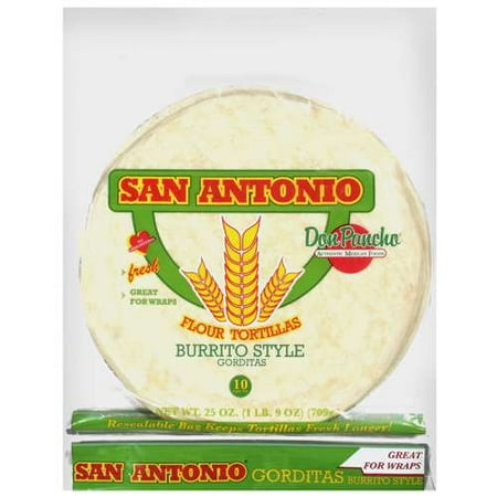 San Antonio: Soft Burrito Style Flour Tortillas, 25 oz