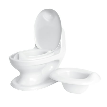 Nuby My Real Potty Training Toilet with Life-Like Flush Button and Sound, White
