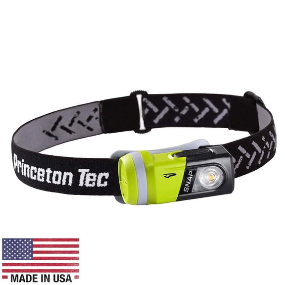 Princeton Tec Headlamp, 250 lm, Green/Black, Industrial SNAP-IND