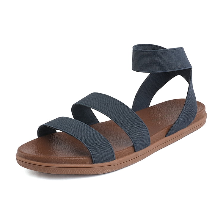 Dream Pairs - DREAM PAIRS Women's Casual Flexible Sandals Comfort Elastic Flat Sandals Fashion