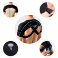 thumbnail image 3 of Ceinture de Soutien pour Épaule Double, Sport, Sangle d'Épaule Ajustable, Bandage de Compression Croisée pour Soulager les Maux de Dos, Noir, TTG à TTTG, 3 of 6