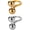 Set03-2pcs, variant on Double Ball Rings Stainless Steel Ball Statement Rings for Women Men Gold Silver Round Bead Open Ring Adjustable Fashion Couple Matching Jewelry Set Gifts 2Pcs