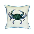 thumbnail image 2 of Betsy Drake Blue Crab Male 18-inch Indoor/Outdoor Pillow, 2 of 2