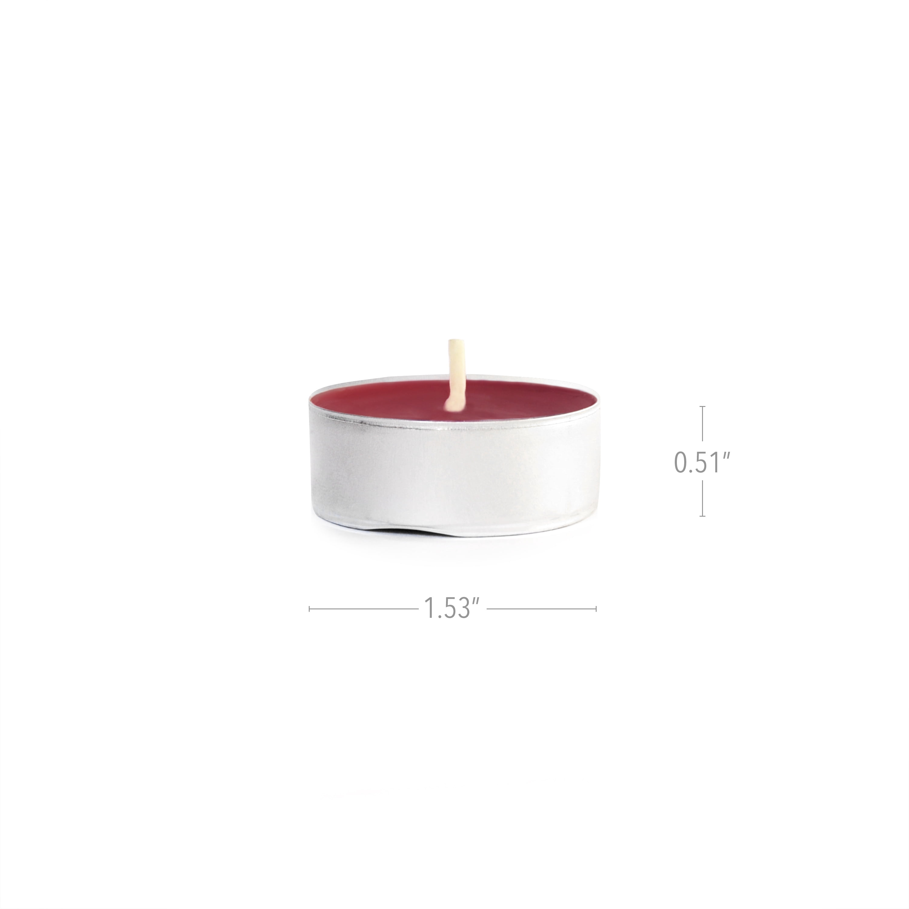 Mainstays Warm Apple Pie Scented Indoor/Outdoor Tealight Candles, 50 Count