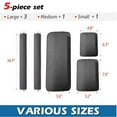 thumbnail image 7 of Refrigerator Door Handle Covers, Set of 5, Adjustable Appliance Handle Covers, Keep Your Kitchen Clean Black, 7 of 7