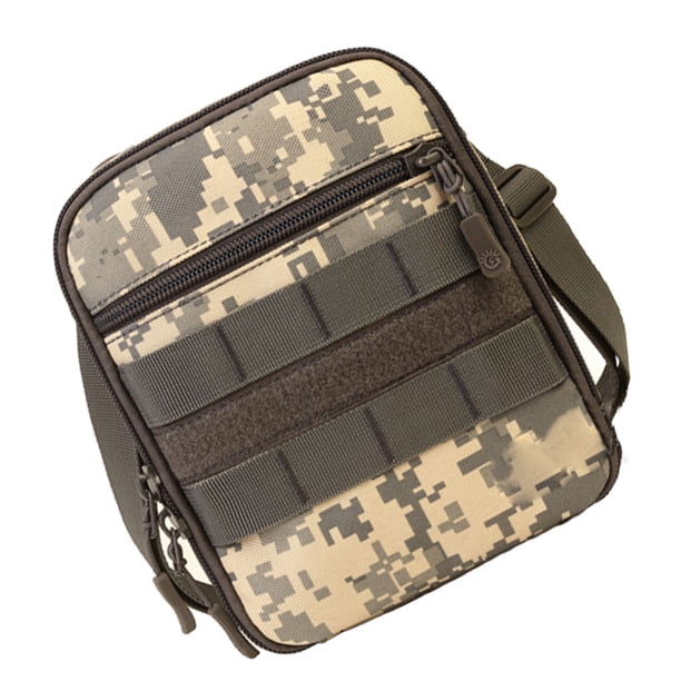 Eigraketly Accesorio de bolsa organizador impermeable para exteriores, riñonera de camuflaje para el pecho, paquete de accesorios para acampar de viaje Escalada camuflaje gris Eigraketly OD024219-03