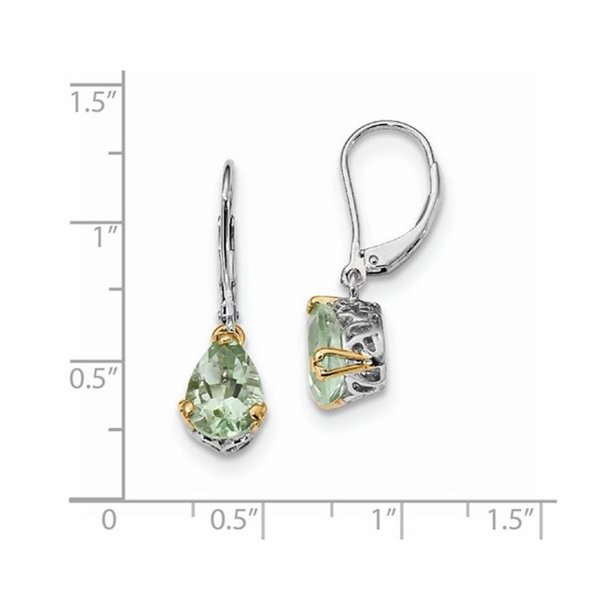 Green amethyst deals earrings sterling silver