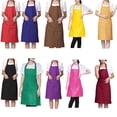 thumbnail image 1 of Dalazy Solid Color Simple Design Halter Neck Halter neck apron Apron Polyester Waiter Baker Chefs Full Bib Front Pocket, 1 of 9