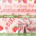 thumbnail image 5 of 13X6 ft Pink Strawberry Daisy First Birthday Garage Door Decoration Background Cute Berry 1st Birthday Decor Backdrop Girl Watercolor Fruit Theme Party Party Banner Cover, 5 of 5