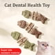 thumbnail image 2 of Juguete masticable natural para gatos con forma de espina de pescado, hierba gatera Silvervine, palo masticable, cuidado dental, palo de limpieza para gatos, juego interactivo, salud bucal, 2 of 8