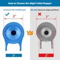 thumbnail image 3 of Toilet Flapper Replacement, Compatible with Gerber 99-788, 3 Inch Flapper Replacement Water Saving, High Performance, Easy to Install by - Blue Color, 3 of 8