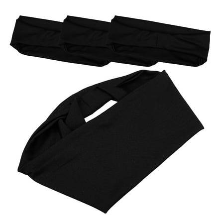4 Pcs Running Sweat-absorbent Headband Sports Hair Wrap Sweatband Gym Yoga Workout Headbands Man