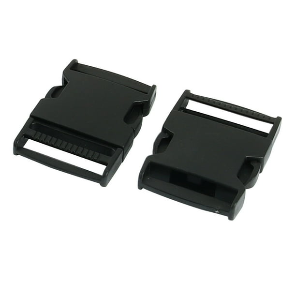 Black Plastic Side Release Buckles For Webbing bags straps 3 BAR