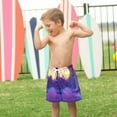 thumbnail image 4 of FORMRS Boys Swim Trunks Quick Dry Mesh Liner Boardshorts Sizes XS-XL, Blue Road, 4 of 7