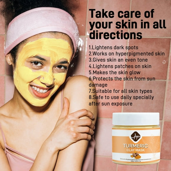 EARKITY Turmeric Clay Mask, Vitamin C Face Mask, Deep Cleansing Face Mask, Skincare Facial Mask for Controlling Oil and Refining Pores