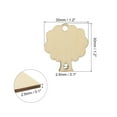 thumbnail image 2 of Uxcell Wooden Leaves, 200 Pack Unfinished Wood Leaves with Holes Blank Wooden Cutouts Ornaments Natural Wood Pieces, 2 of 6