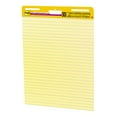 Postit® Super Sticky Easel Pad, 25 in. x 30 in. Sheets, Yellow Paper with Lines, 30 Sheets/Pad