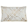 thumbnail image 5 of Saro Lifestyle 9283.GL20SP 20 in. Metallic Foil Print Throw Poly Filled Pillow, Gold, 5 of 5
