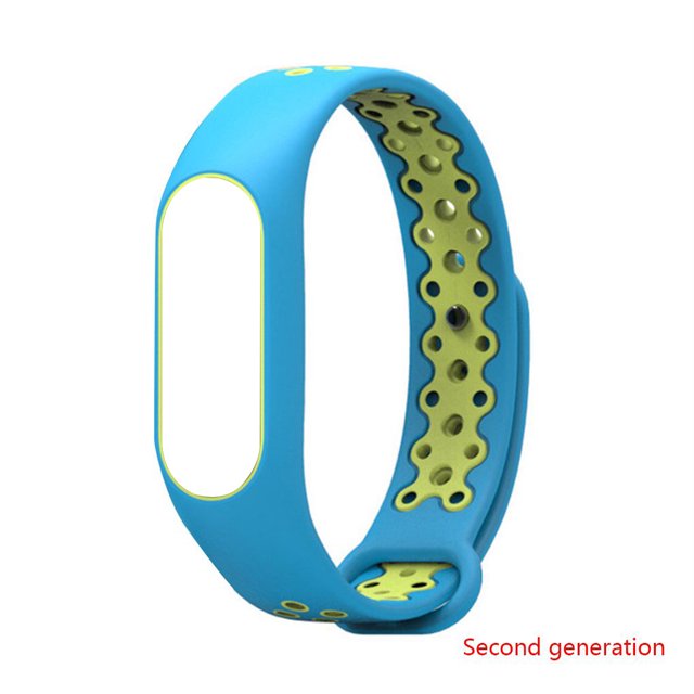 Reemplazo para Xiaomi MiBand2 TPU Pulsera Doble colores Reloj deportivo Pulsera Correa de muñeca seitruly PJ6876-08