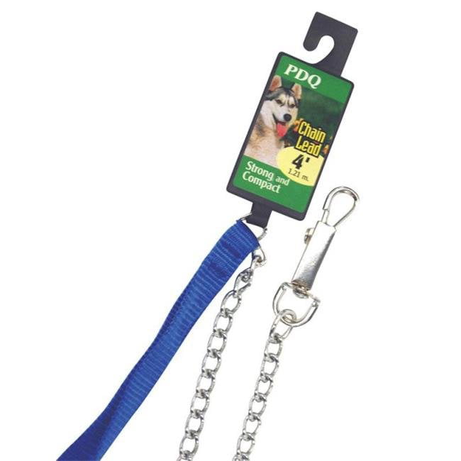 48" Durable Stainless Steel Dog Chain Leash Pet Chain Nylon Handle Training Lead