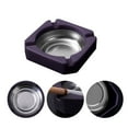 thumbnail image 5 of SSNTSY 3.5" Suqare Metal Ashtray Smoking Accessories Tray Small Portable Car Ashtray with Stainless Steel Insert for Patio Outdoor Home Office, 5 of 8