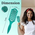thumbnail image 6 of Wet Brush Detangling Brush,(2 Pack),Wet & Dry Tangle-Free Hair Brush for Women & Men,No Tangle,Soft and Flexible Bristles for Straight,Curly and Thick Hair—Durable Anti-Static Bristles,Lightwei, 6 of 7