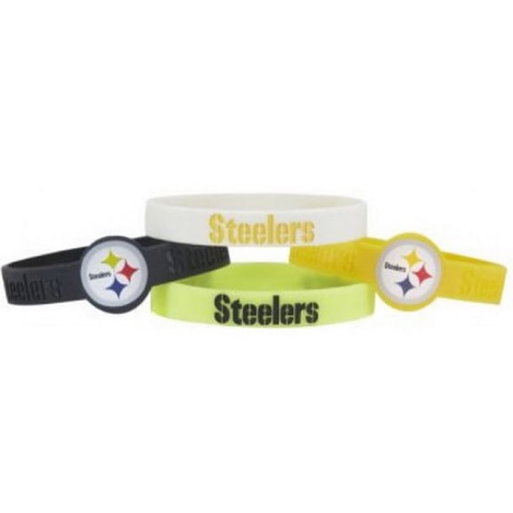 Pittsburgh Steelers Silicone Rubber Bracelet Set