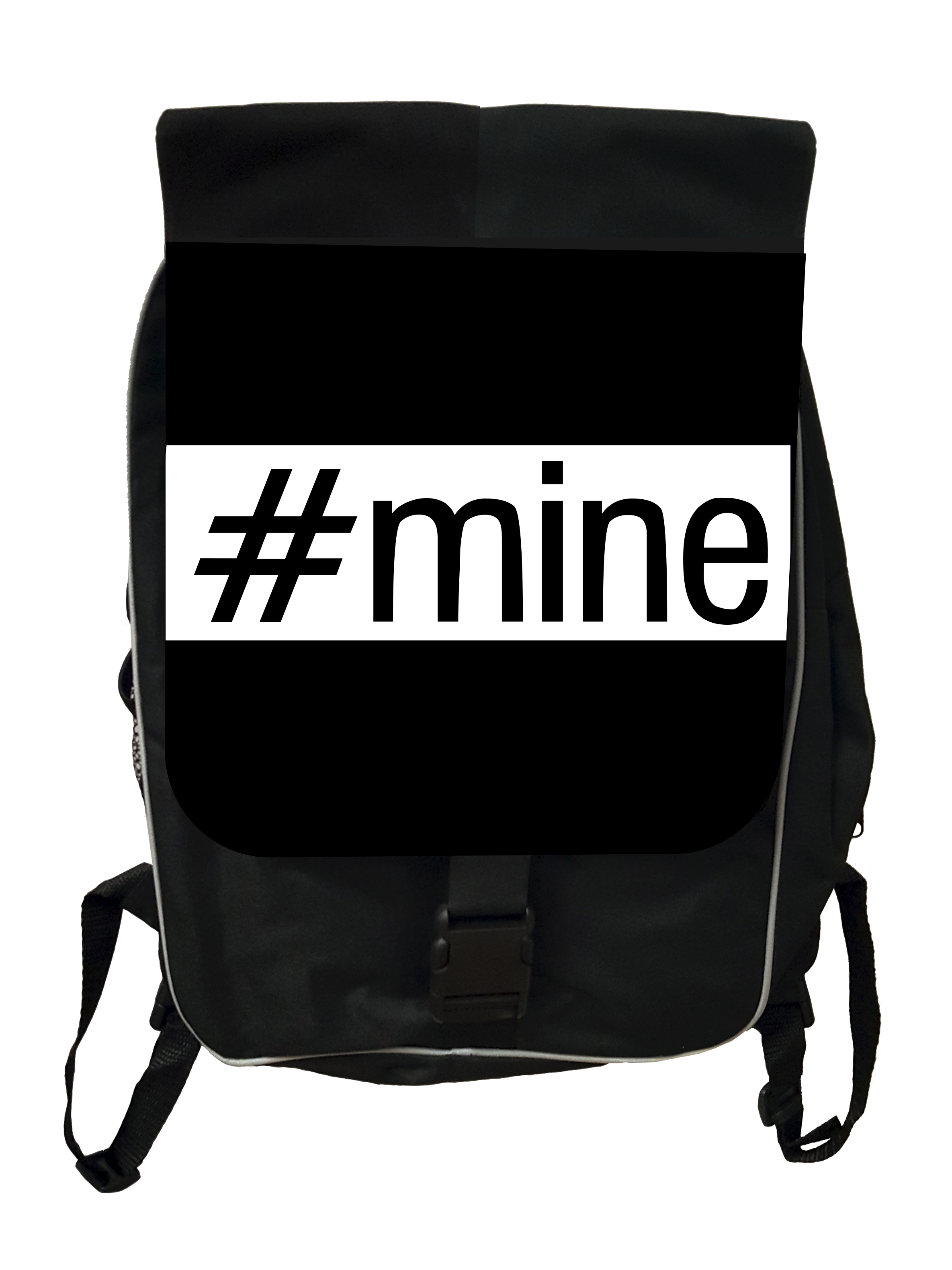 Mine Hashtag Black School Backpack