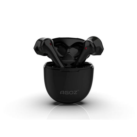 Wireless Earbuds TWS Headset Bluetooth Headphones for Apple iPhone 14, 13 Pro, iPhone 12 Pro Max, iPhone 11, 11 Pro, 11 Pro Max, SE 2020, XS MAX, XS, XR, X, 8 Plus, 8, 7, 6S, 6 - Black