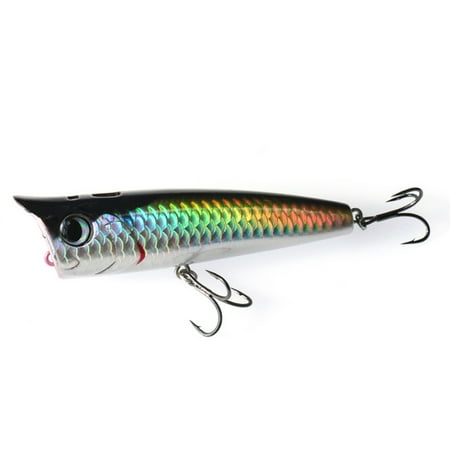 ROZYARD Swimbait Fishing Popper Baits Fishing Lures with Trebles Hook Wobbler Freshwater Crankbaits Saltwater Fishing Baits