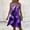 Midi Dresses for Summer-Purple00, variant on Guieoi Summer Dresses for Women Plus Size for Beach Vacation Sleeveless Square-Neck Tie-Dye Pleated Flowy Casual A-Line Midi Dress Purple L