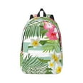 thumbnail image 2 of Rocae Tropical Flamingo for Durable Canvas Backpack Leisure Large Bag Travel Rucksack Multi-function Backpack Medium, 2 of 8