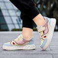 thumbnail image 2 of Splozh Toddler Walking Shoes Casual Leather Children's Sports Shoes for Boys Girls Mesh Breathable Walking Shoes Beige,US 1, 2 of 9