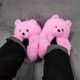 thumbnail image 2 of Zapatillas De Felpa De Oso De Dibujos Animados Para Mujer, Pantuflas De Felpa Para El Hogar, Pantuflas Cálidas Para Interiores, Regalo De Invierno Vogacara AP007380-02, 2 of 5