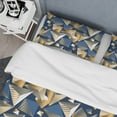 thumbnail image 4 of Designart 'Gold And Blue Cubes' Mid-Century Modern Duvet Cover Set, 4 of 4