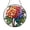 Acrylic 3.5 Inch, variant on Pom Pom Flower Window Suncatcher Stained Glass Style Hanging Decor, Chrysanthemum Flower Decorative Glass Panel Art for Window Decoration Ornament
