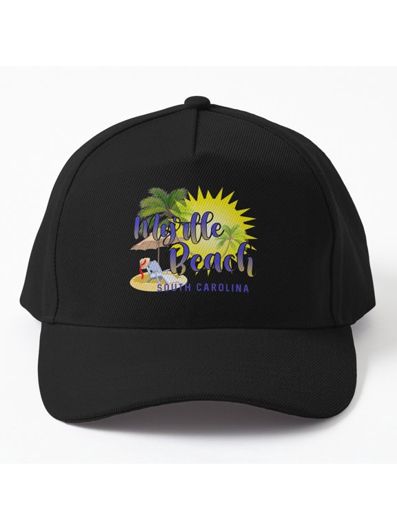 Myrtle Beach SC Baseball Cap, Location Hat Style