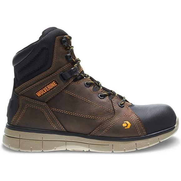 Wolverine Men's Rigger WPF Composite-Toe Mid Wedge Construction Boot, Summer Brown, 8 M US