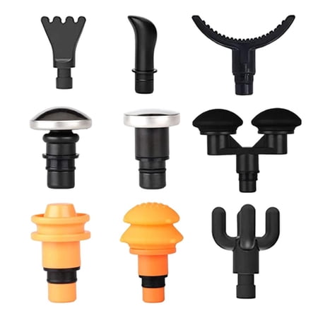 9x Heads Different Functions Replaceable Deep Tissue Muscle Relaxation Accessories Replacement Massager Tools Vibration Adapter