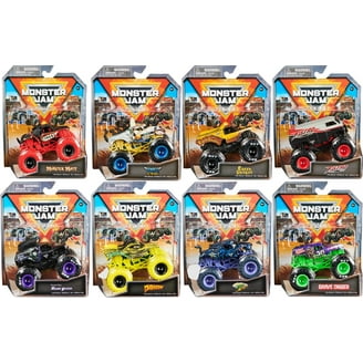 Monster Jam Pit Party Carrying Case, Includes 10 Trucks